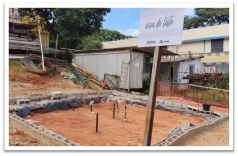 Testes de propagação da resina expansiva